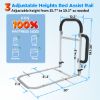 Picture of Gemaisil Bed Rails for Elderly Adults Safety, Bed Assist with LED Light & Alarm Function, Storage Pocket and Grab Bar Handle, Bed Rail Fits for Queen Bed, King Size, Full, Twin, Support Up to 300lbs